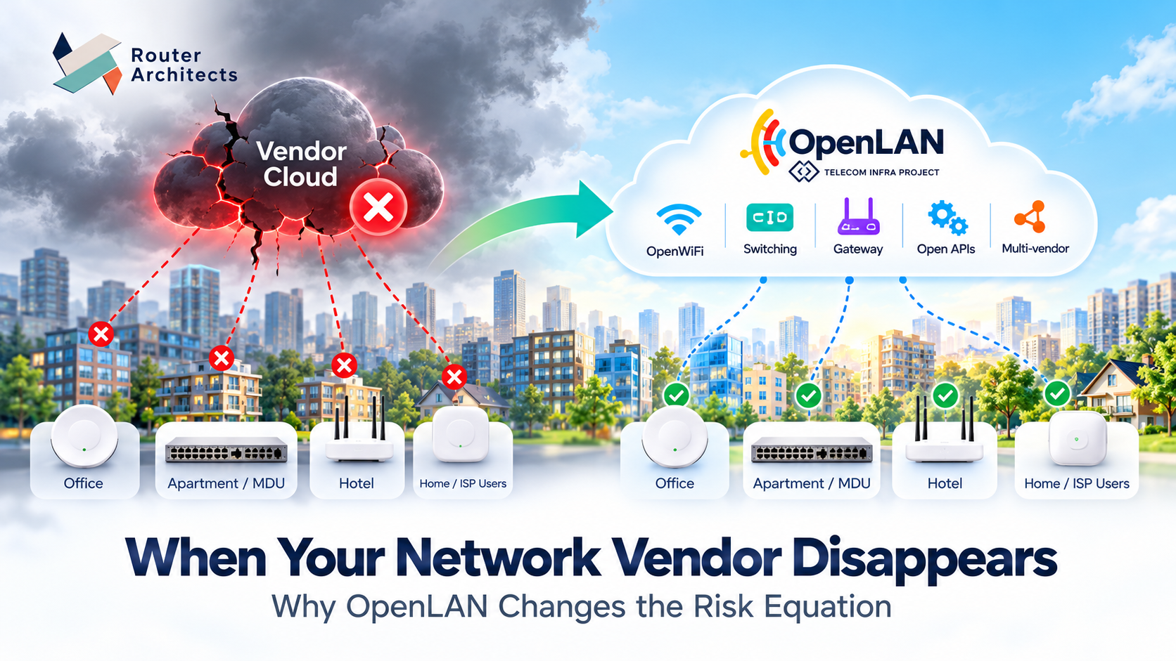 OpenLAN vendor lock-in and network resilience